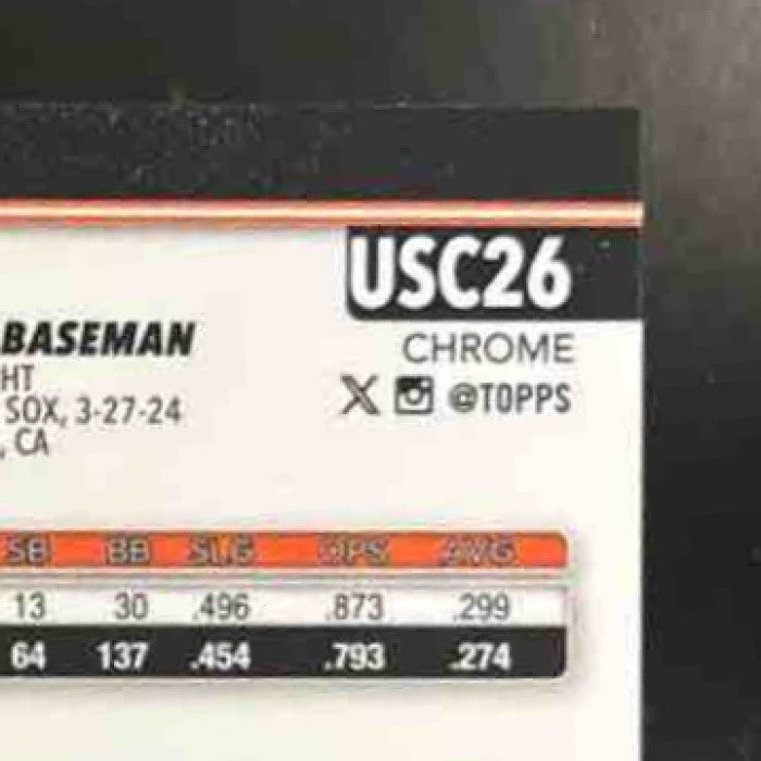 2025 Topps Chrome Update Christian Koss Orange /25 #USC26 RC San Francisco Giant