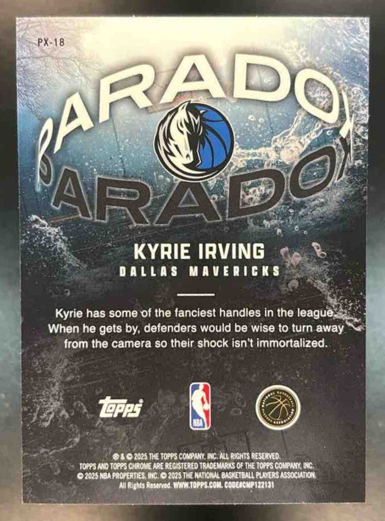 2025-26 Topps Chrome Kyrie Irving Paradox #PX-18 SSP Dallas Mavericks