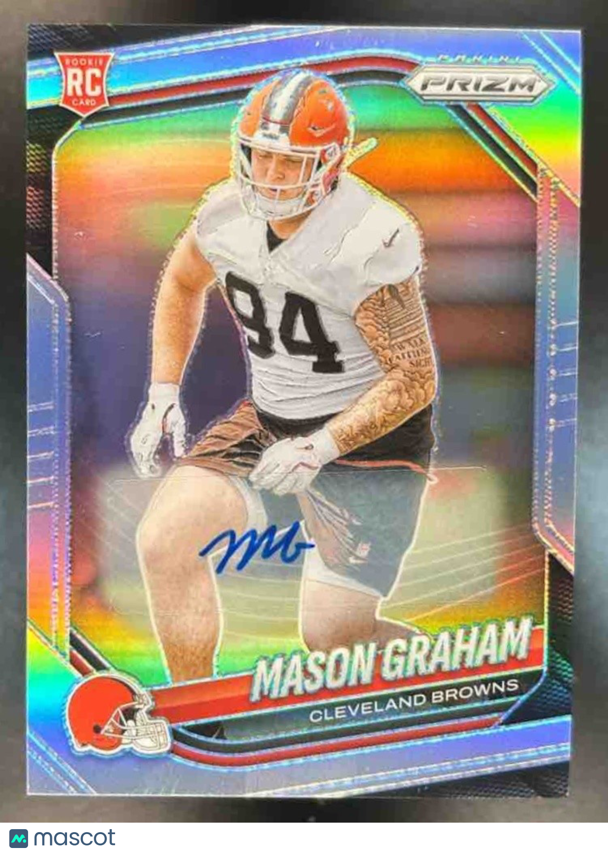 2025 Panini Prizm Mason Graham Rookie Auto Silver #354 RC Cleveland Browns