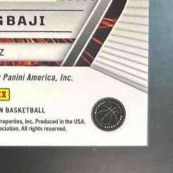 2022-23 Panini Obsidian Ochai Agbaji Rookie Eruption Auto Green /25 RC Jazz