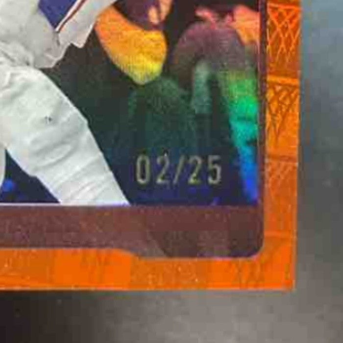 2025-26 Topps Joel Embiid Season Tip-Off Orange Foil /25 #22 Philadelphia 76ers