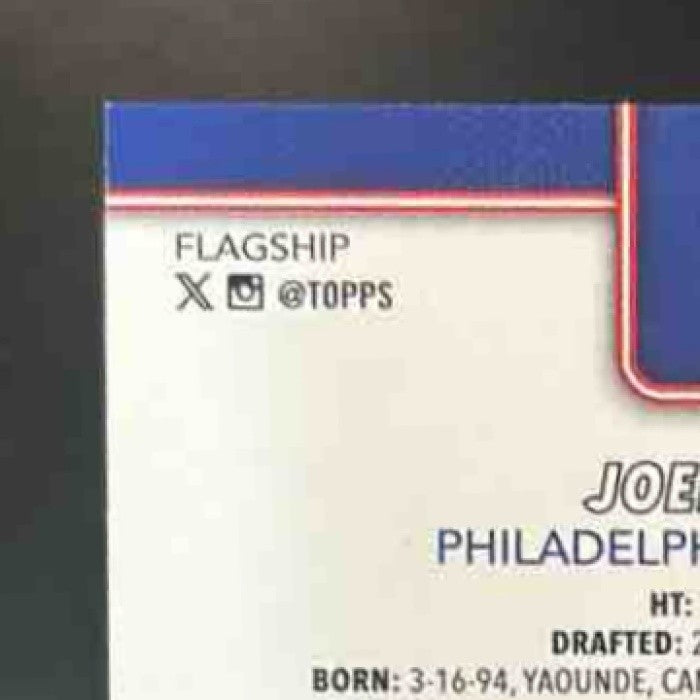 2025-26 Topps Joel Embiid Season Tip-Off Orange Foil /25 #22 Philadelphia 76ers