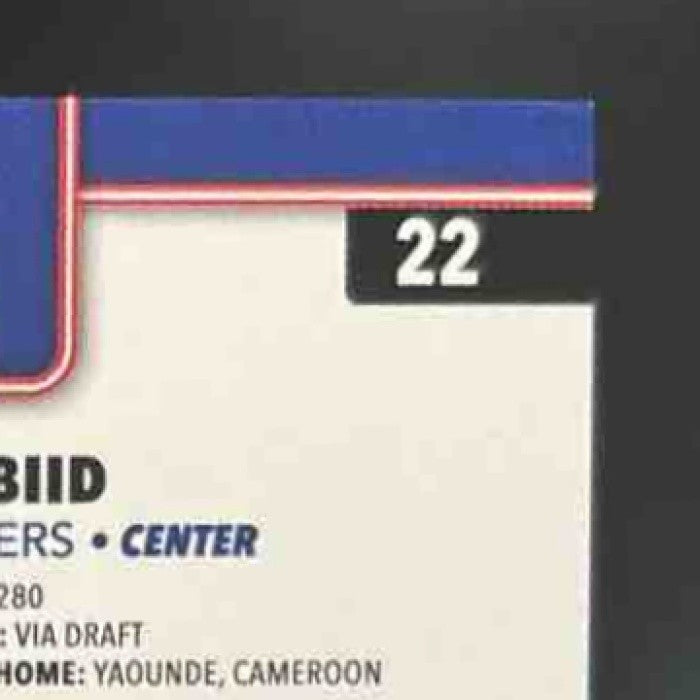 2025-26 Topps Joel Embiid Season Tip-Off Orange Foil /25 #22 Philadelphia 76ers