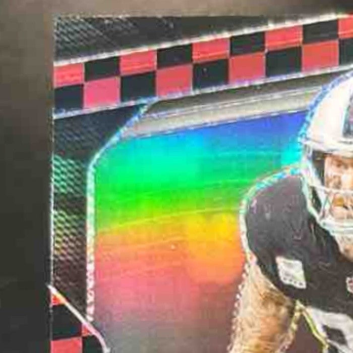 2025 Panini Prizm Maxx Crosby Black & Red Checker #195 Las Vegas Raiders