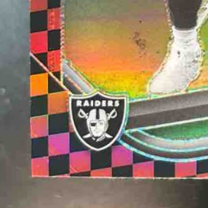 2025 Panini Prizm Maxx Crosby Black & Red Checker #195 Las Vegas Raiders