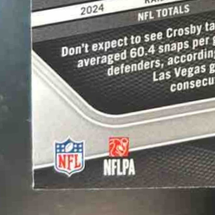 2025 Panini Prizm Maxx Crosby Black & Red Checker #195 Las Vegas Raiders