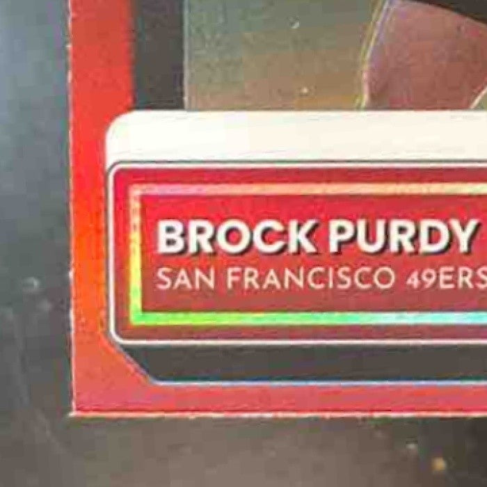 2022 Donruss Brock Purdy Optic Rated Rookie Preview Red and Green P-374 RC 49ers