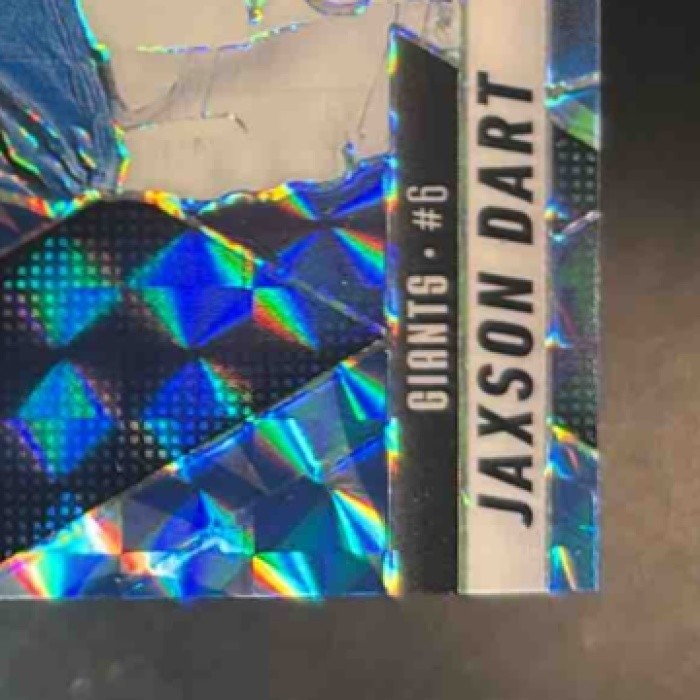 2025 Mosaic Jaxson Dart Rookie Variation Reactive Blue #288 RC New York Giants