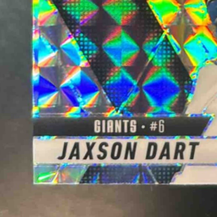 2025 Panini Mosaic Jaxson Dart Rookies Mosaic Prizm #362 RC New York Giants