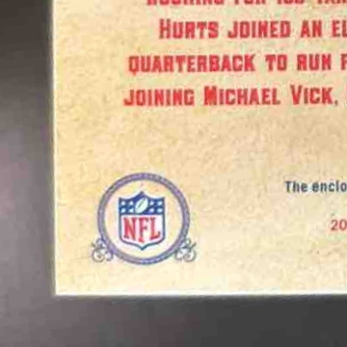 2020 Panini Chronicles Jalen Hurts Timeless Treasures Patch /399 RC Eagles