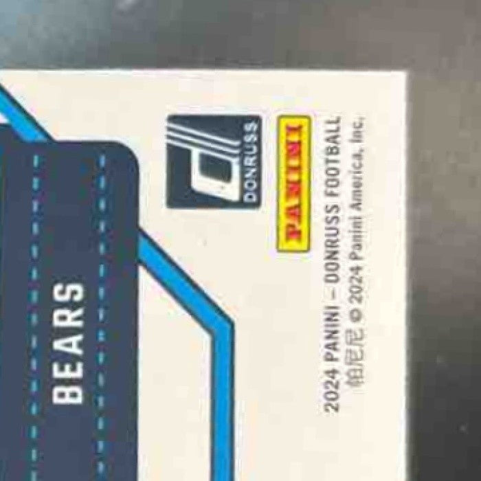 2024 Panini Donruss Caleb Williams Press Proof Yellow #327 RC Chicago Bears