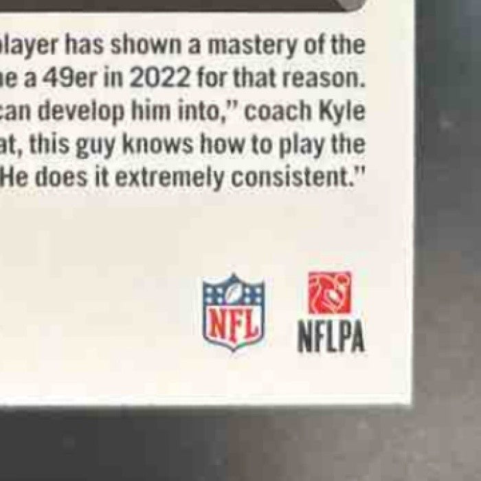 2022 Panini Donruss Brock Purdy Red Press Proof #374 RC San Francisco 49ers
