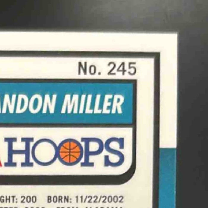 2023-24 Hoops Premium Stock Brandon Miller Red /275 #245 Charlotte Hornets