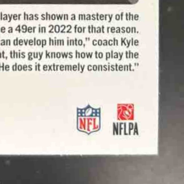 2022 Panini Donruss Brock Purdy Blue Press Proof #374 RC San Francisco 49ers