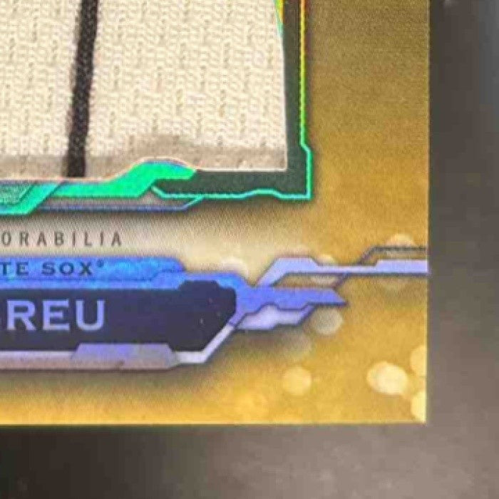 2019 Topps Triple Threads Jose Abreu Jumbo Relics Gold 1/9 MEM Chicago White Sox