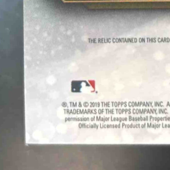 2019 Topps Triple Threads Jose Abreu Jumbo Relics Gold 1/9 MEM Chicago White Sox