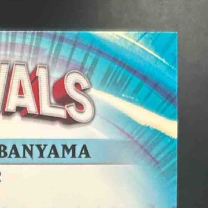2023-24 Topps Finest Victor Wembanyama Arrivals Refractor RC San Antonio Spurs