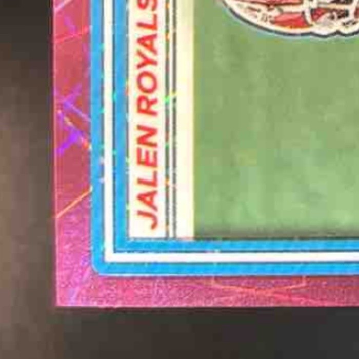 2025 Donruss Optic Jalen Royals RPS Auto Pink Velocity /75 Kansas City Chiefs