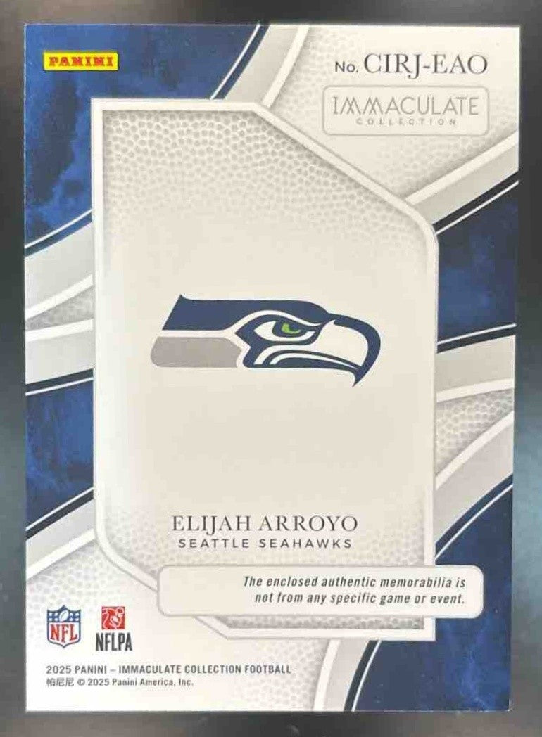 2025 Immaculate Collection Elijah Arroyo Clearly Immaculate Patch /99 MEM RC