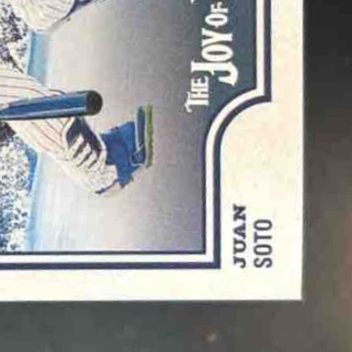 2025 Topps Bob Ross The Joy of Baseball Juan Soto Happy Mistake (afro) SP Mets