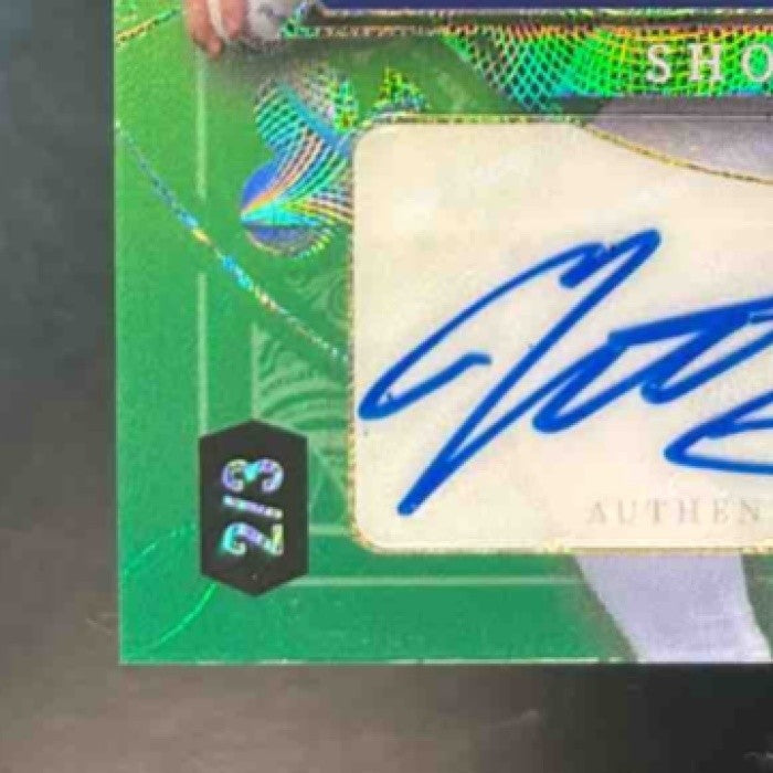 2024 Wild Card Five Draw Matt Shaw Ace Spades Auto Green Foil 2/3 Chicago Cubs