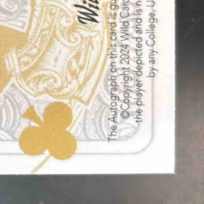 2024 Wild Card Five Draw Matt Shaw Ace Spades Auto Green Foil 2/3 Chicago Cubs