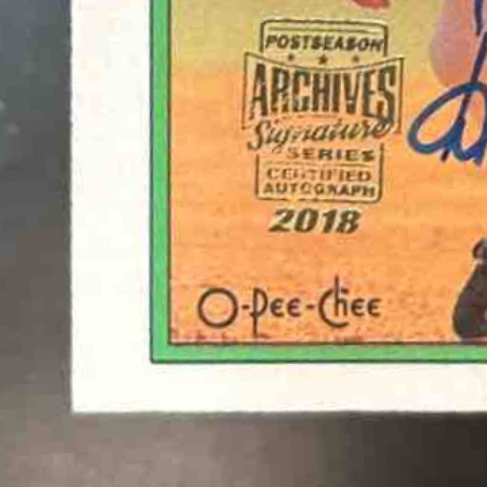 2018 Topps Archives Signature Postseason Andres Galarraga O-Pee-Chee /21 Auto