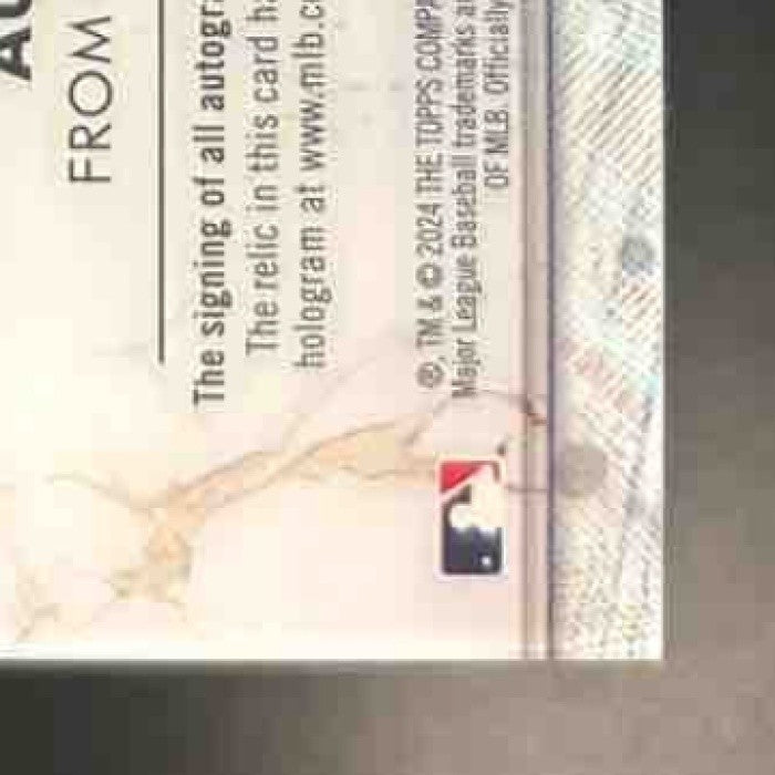 2024 Topps Inception Jonatan Clase First Milestone Patch Auto Red /25 RC Mariner