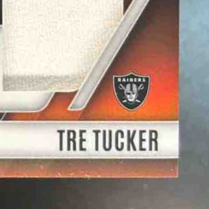 2023 Phoenix Tre Tucker Dual Patch Auto Orange /125 MEM RC Las Vegas Raiders