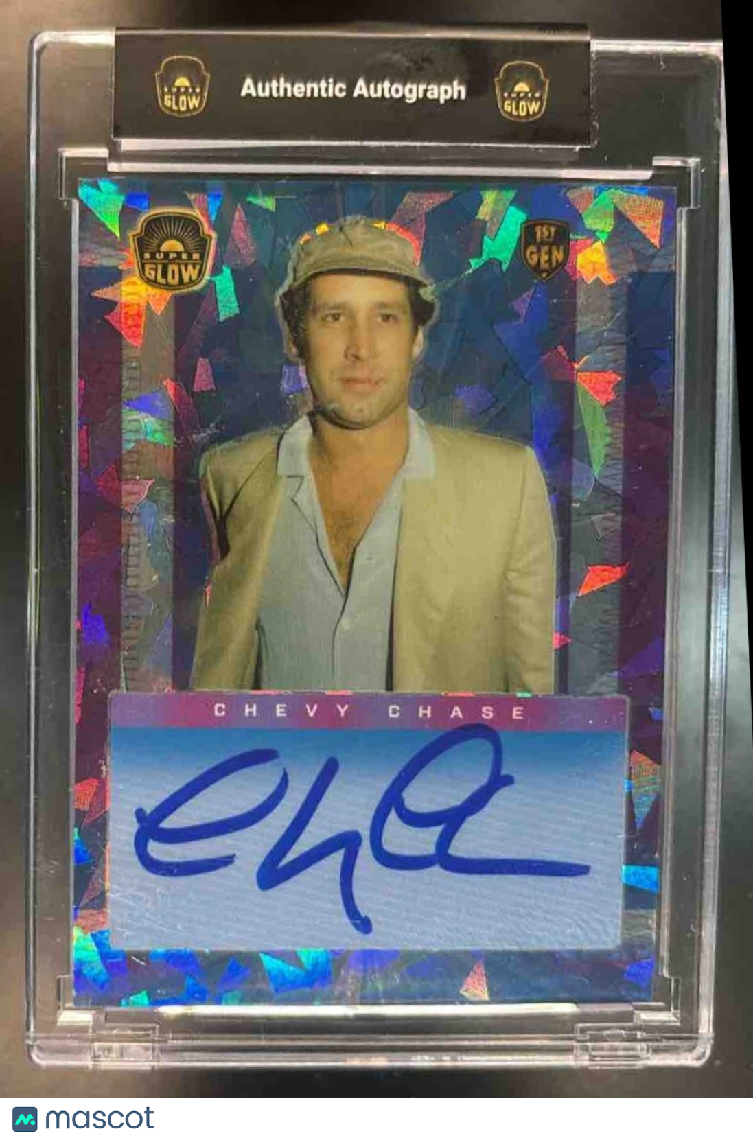 2021 Super Glow Inaugural Edition Cracked Purple Ice Chevy Chase 1/1 SNL Fletch