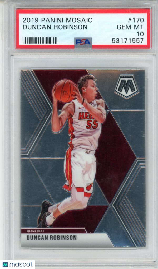 2019 Panini Mosaic Duncan Robinson #170 PSA 10 Basketball