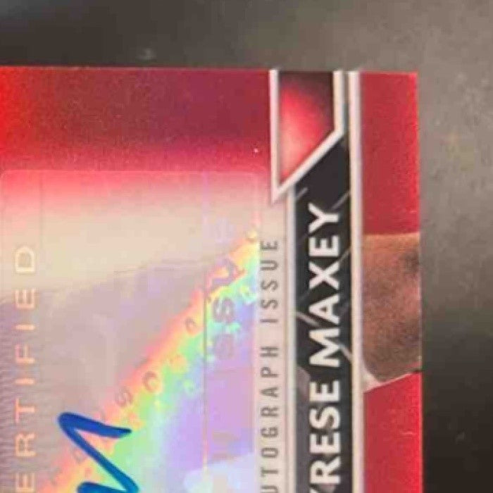 2023-24 Topps Finest Tyrese Maxey Auto Red Refractor 1/5 Philadelphia 76ers