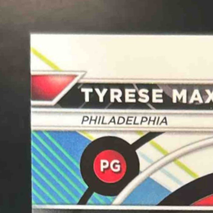 2023-24 Topps Finest Tyrese Maxey Auto Red Refractor 1/5 Philadelphia 76ers