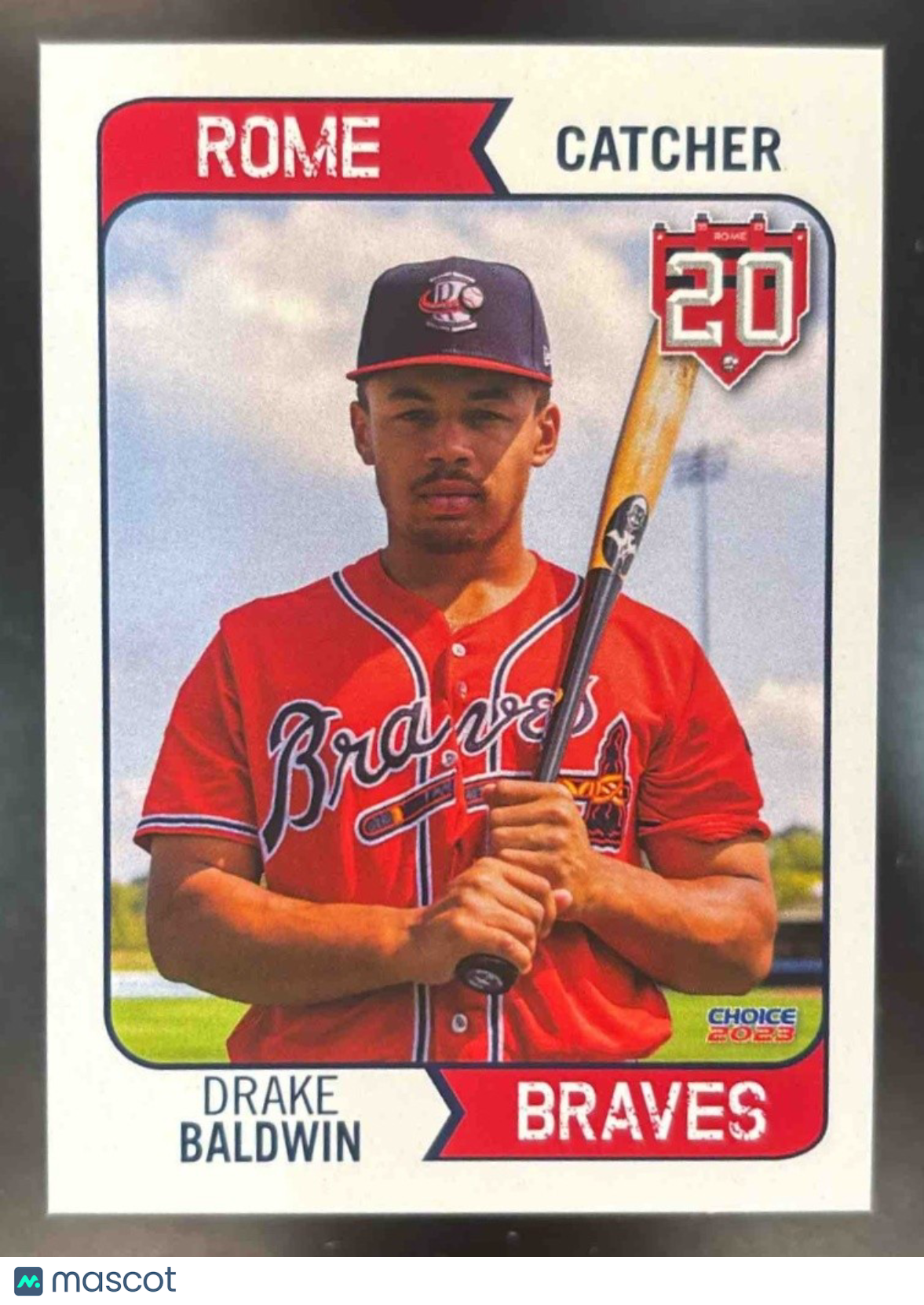 2023 Choice Rome Braves #13 Drake Baldwin MiLB Rookie Minor League Card