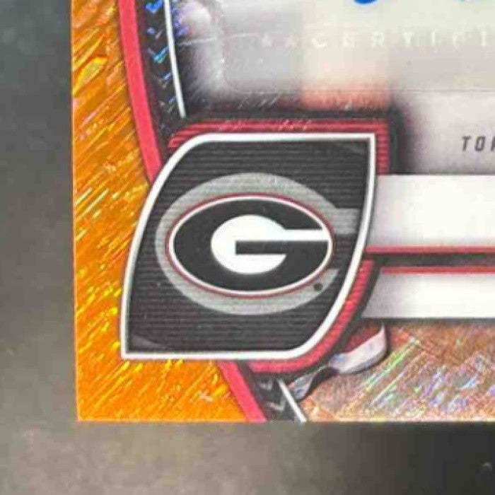 2024-25 Bowman University Chrome Asa Newell Prospect Auto Orange Shimmer /65 #8