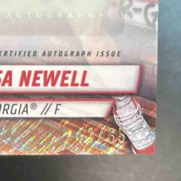 2024-25 Bowman University Chrome Asa Newell Prospect Auto Orange Shimmer /65 #8
