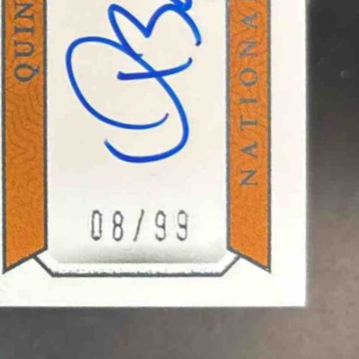 2024 National Treasures Collegiate Quinn Ewers Patch Auto /99 MEM Longhorns