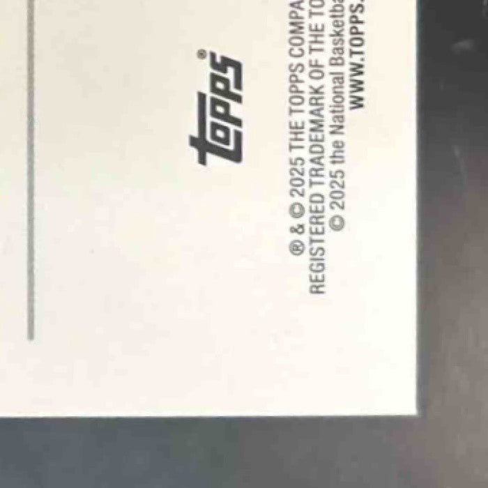 2025-26 Topps Kon Knueppel Blackout Variation Card #204