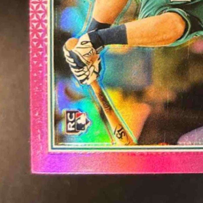 2022 Topps Chrome Cal Raleigh Pink Refractor #149 RC Seattle Mariners