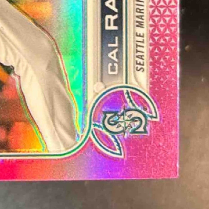 2022 Topps Chrome Cal Raleigh Pink Refractor #149 RC Seattle Mariners