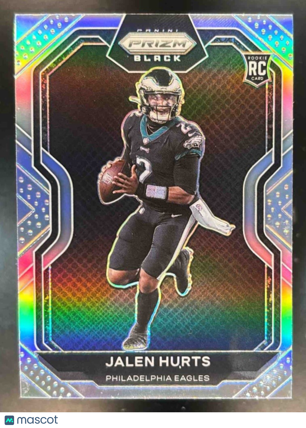 2020 Panini Chronicles Jalen Hurts Prizm Black Silver RC Philadelphia Eagles