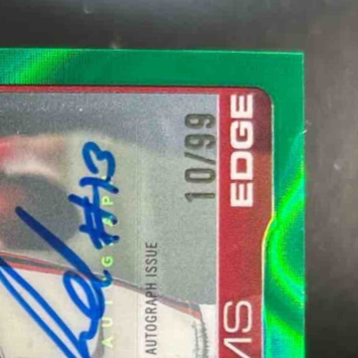 2025 Topps Chrome Mykel Williams Auto Green Lava /99 RC San Francisco 49ers