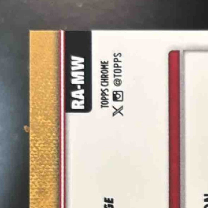 2025 Topps Chrome Mykel Williams Auto Green Lava /99 RC San Francisco 49ers