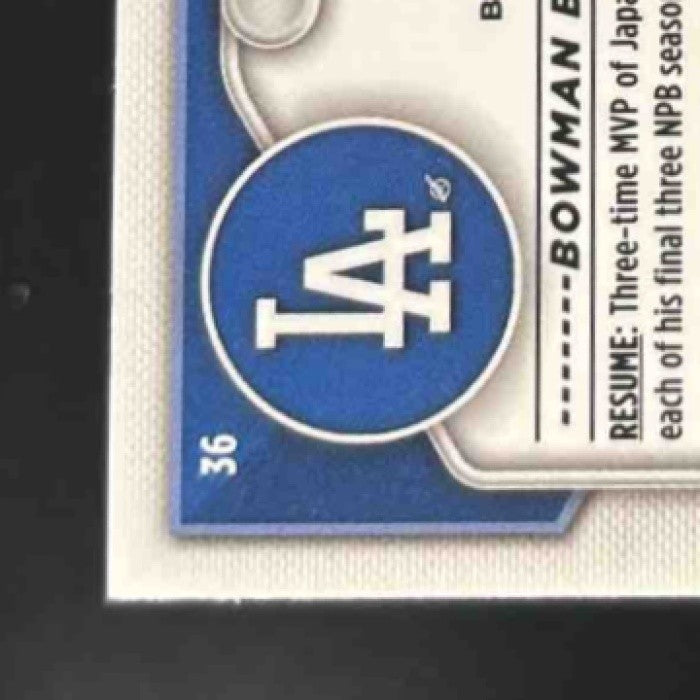 2024 Bowman Mega Box Yoshinobu Yamamoto Mojo Refractor #36 Los Angeles Dodgers