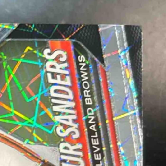 2025 Panini Prizm Shedeur Sanders Lazer #302 RC Cleveland Browns
