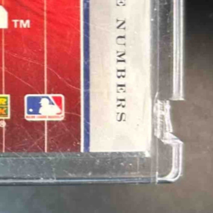 2004 Upper Deck Ultimate Collection Mark Teixeira Signature Numbers Patch /23