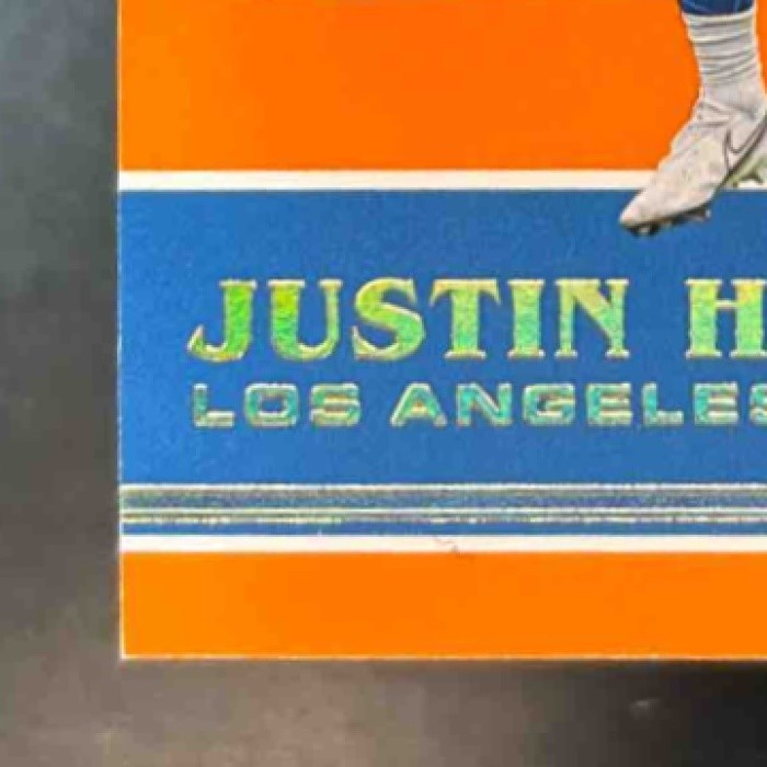 2020 Panini Plates & Patches Justin Herbert Orange /75 #161 RC Chargers