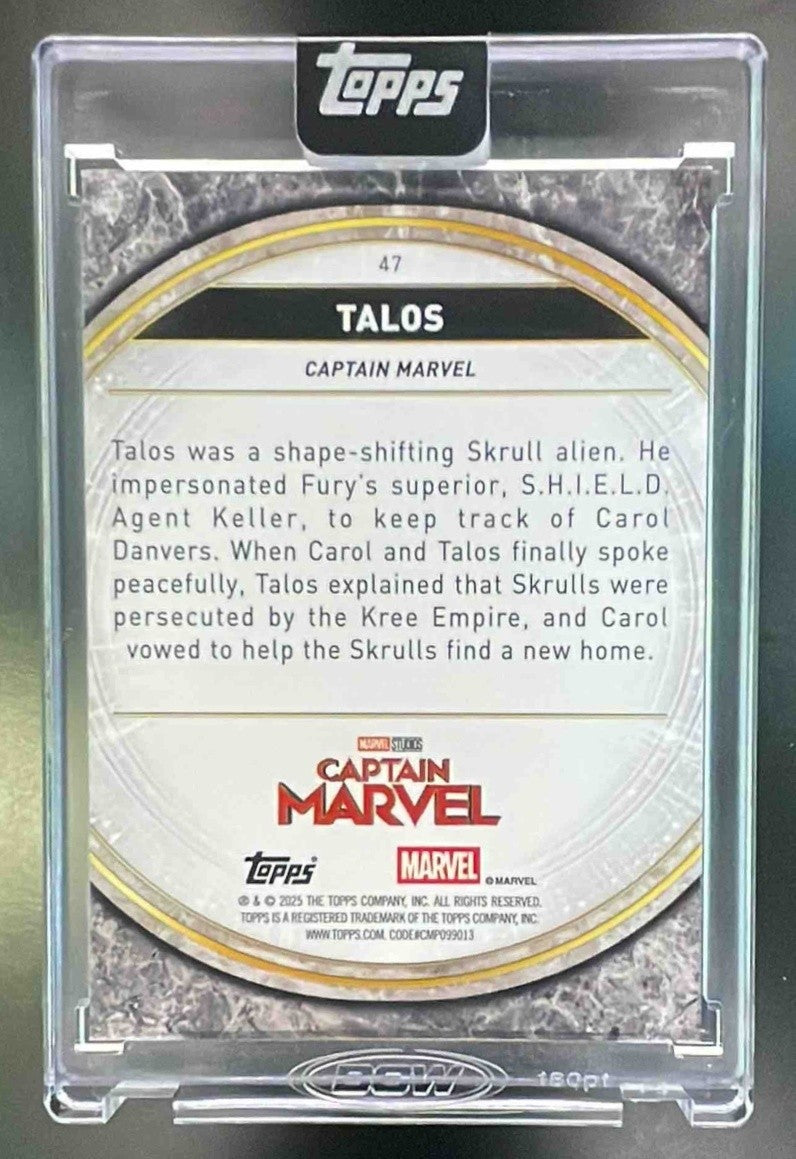 2025 Topps Marvel The Collector Talos #47 Perfection 15/100 Captain