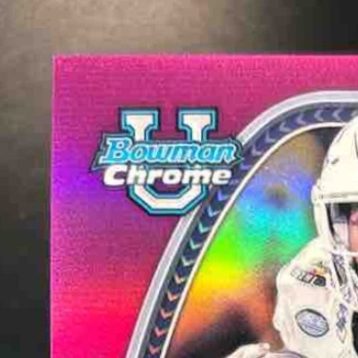2024 Bowman Chrome University Omarion Hampton Prospect Auto Fuchsia /150