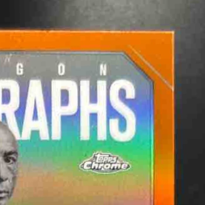 2025 Topps UFC Chrome Jose Aldo Octagon Legends Auto Orange Refractor /25